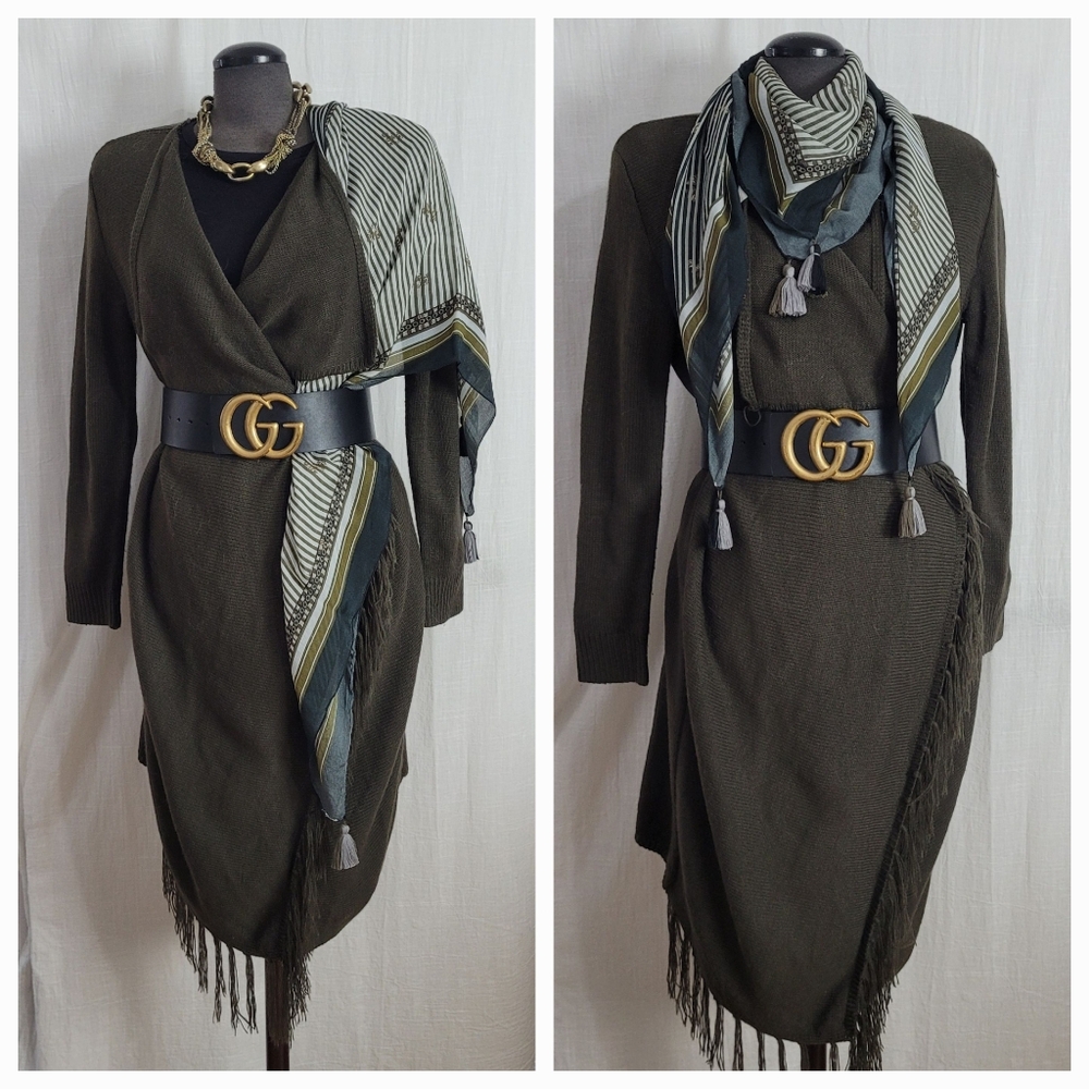 Olive Green Cardigan